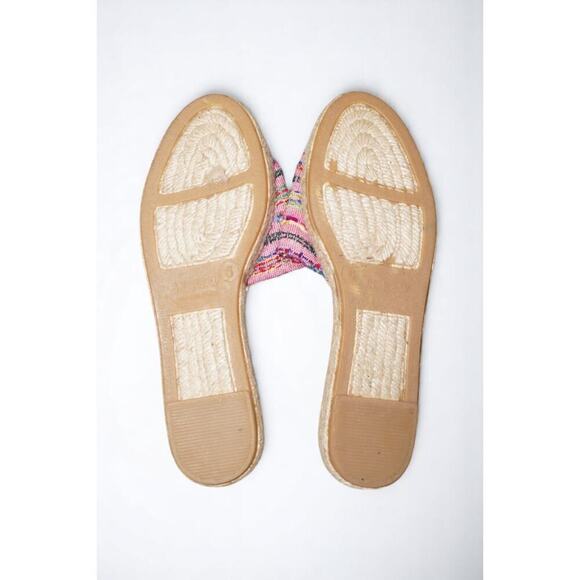 J.CREW VALENCIA FABRIC ESPADRILLE SLIDES SIZE 6M C5443 - Picture 3 of 6
